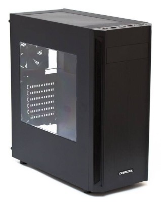 Корпус DeepCool D-Shield V2 (3xUSB, 2xAudio, 0.6 мм, 120мм FAN, прозрачное окно, ATX, без БП)