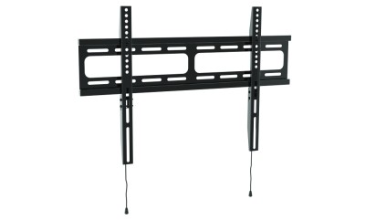 Универсальное фиксированное настенное крепление Wize [WF55] для дисплеев 32"-80", VESA 75x75, 100x100, 200x200, 300x300, 400x400, 600x400 мм, макс. нагрузка 50 кг, расст. от стены 27 мм, черн.