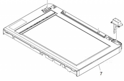 Верхняя крышка узла сканера KYOCERA 302LW94100/302H994420