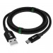 GCR QC Кабель 1.5m MicroUSB, быстрая зарядка, черный нейлон, AL корпус черный, черный ПВХ, 28/24 AWG, GCR-52476 Greenconnect USB 2.0 Type-AM - microUSB 2.0 (m) 1.5м