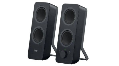 Logitech Акустическая 2.0 система Z207, 10 Вт, Bluetooth 4.2, рег. на передней панели, разъем для наушников, чёрный.