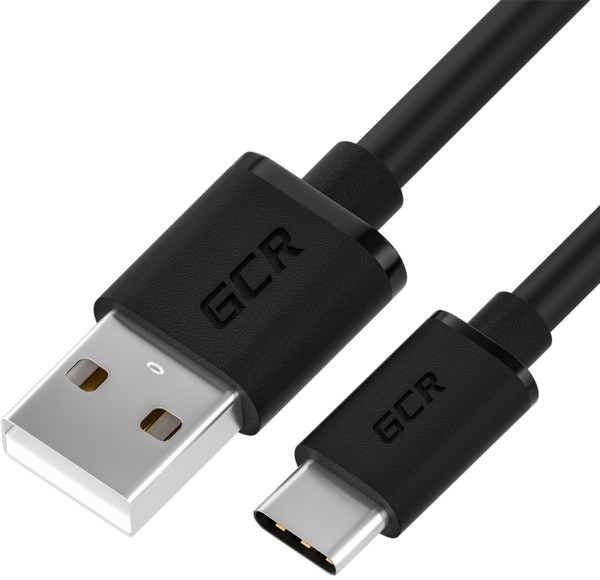 Greenconnect QC Кабель 1.0m, TypeC, быстрая зарядка, черный TPE, черные коннекторы, 28/22 AWG, GCR-52726 Greenconnect