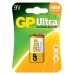 Алкалиновая батарейка GP Ultra Alkaline 9V Крона - 1 шт. на блистере GP 4891199034688