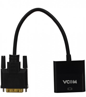 Кабель-переходник DVI-D 25M ---> VGA 15F  VCOM <CG491> VCOM DVI-D 25M - VGA 15F
