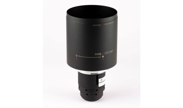 Среднефокусный объектив Barco [GLD 1.43-2.12 : 1] для проектора F80 TR: 1.35 2.0:1 (4K UHD, 2716x1600) / 1.43-2.12:1 (2560x1600) [R9801720 / R98017201] - моторизованный.