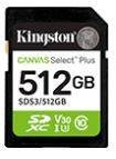 Флеш карта SD 512GB Kingston SDXC Class 10 UHS-I U3 V30  Canvas Select Plus 150Mb/s