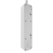 Cетевой фильтр AGNI плоский TP-FD4E-5m-white, 4 розетки Schuko, белый, кабель 5 метров, мощность нагрузки 4000 Вт, 16А, заземление, защита от короткого замыкания, сечение кабеля 3 х 1.5 кв.мм., размер 235x54x40 мм. AGNI TP-FD4E-5m-white