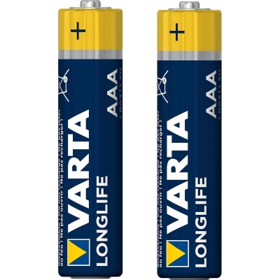 Батарейка Varta LONGLIFE LR03 AAA BL2 Alkaline 1.5V (4103) (2/20/100) Varta LONGLIFE LR03 AAA (04103101412)