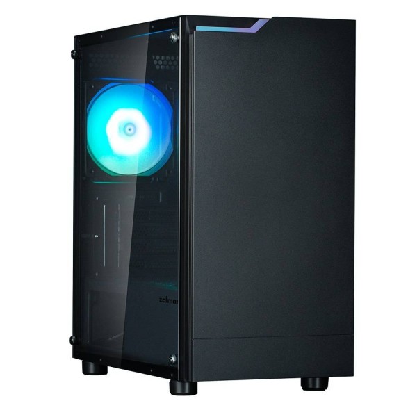 Корпус Zalman T4 PLUS Black mATX Mini-Tower (mATX/Mini-ITX, Steel, Plastic, Tempered Glass)