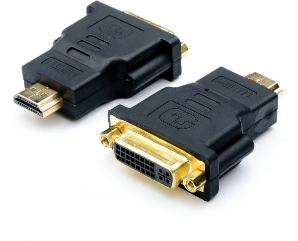 Переходник HDMI(m) <=> DVI(f) (24 pin, черный) ATcom HDMI (m) - DVI-I (f)