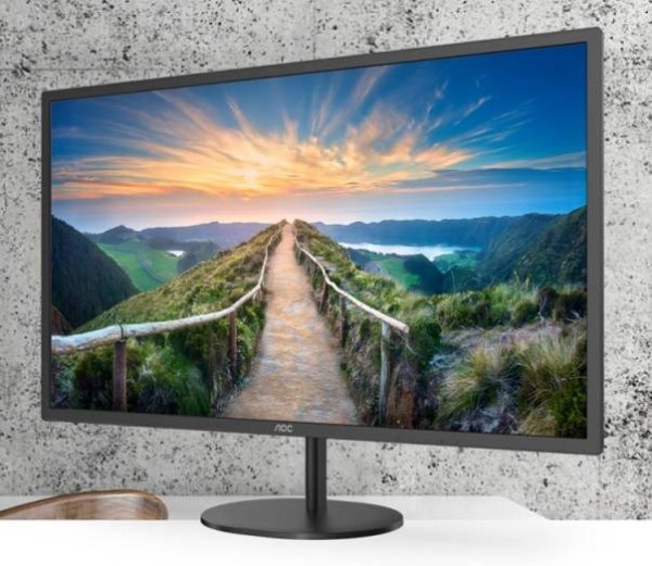 МОНИТОР 32" AOC Q32V4 Black (IPS, 2560x1440, 75Hz, 4 ms, 178°/178°, 250 cd/m, 20M:1, +HDMI, +DisplayPort 1.2, +MM)