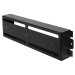 Панель с DIN-рейкой ONTEK PIDP3U-9005 (ВРУ), с передней крышкой, крепление 19 3U, черный RAL 9005