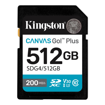 Карта памяти Kingston Canvas Go Plus SDG4/512GB
