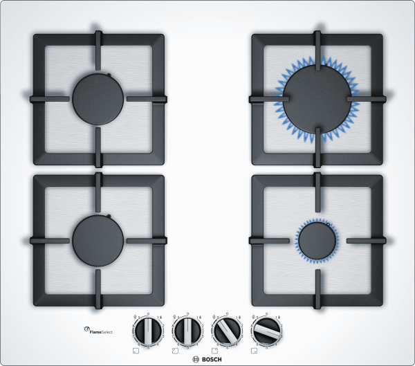 Встраиваемая газовая панель BOSCH Встраиваемая варочная панель BOSCH PPP6A2B20O