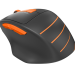 Мышь A4Tech Fstyler FG30S серый/оранжевый оптич. 2000dpi silent беспров. USB 6but (FG30S ORANGE) A4Tech FG30S ORANGE