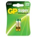 Алкалиновые батарейки GP Super Alkaline 25А АААA - 2 шт. на блистере GP 4891199058615