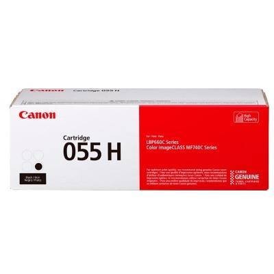 Картридж CANON 055H BK черный, увеличенной емкости   7600 стр