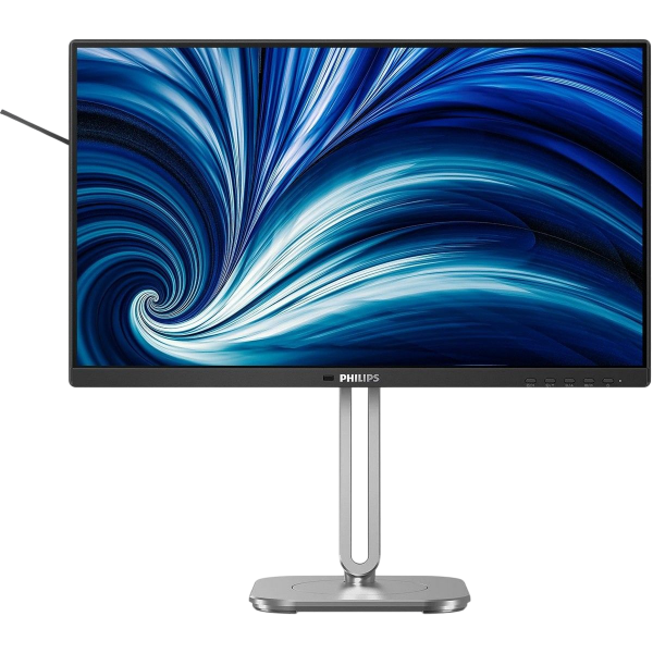 Монитор Philips 24E1N5300HE 23.8'', 1920x1080, IPS, 120hz, 50M:1, 300cd, 4ms, VGA, HDMI 1.4, DP 1.2, 4xUSB 3.2, Type-C 15W, Speakers, H. adj 150mm, pivot, VESA, 3Y, Black Philips 24B2N4200