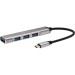 Переходник USB 3.1 Type-C-->USB3.0+3 USB2.0, Aluminum Shell, 0.2м Telecom <TA308C> VCOM TA308C