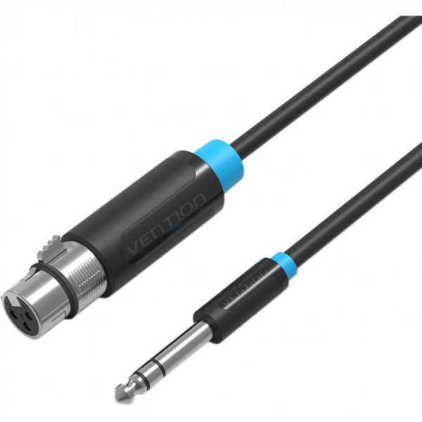 Кабель Vention аудио Jack 6.5 M/XLR F - 1.5м Vention BBEBG