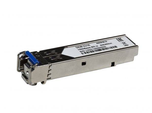 D-Link DEM-331R/20KM/A1A WDM SFP-трансивер, 1000Base-BX-U (Simplex LC), Tx:1310нм, Rx:1550нм, одномод, до 20км