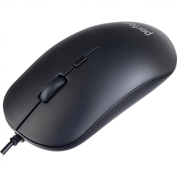Мышь Perfeo «LUMP», оптическая 4 кнопки, DPI 800-1600, USB, чёрная аксессуары для ПК и гаджеты для дома Perfeo PF_B4896