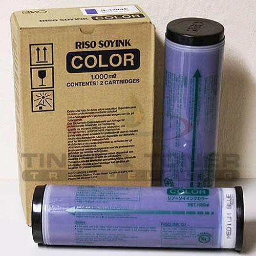 Краска RISO FR/GR/RA/RC Medium Blue (1000мл) (o) ( ПРОДАВАТЬ КРАТНО ДВУМ ШТУКАМ!!!)