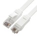 Greenconnect Патч-корд PROF плоский прямой 1.0m, UTP медь кат.6, белый, 30 AWG, ethernet high speed 10 Гбит/с, RJ45, T568B, GCR-51787 Greenconnect RJ45(m) - RJ45(m) Cat. 6 U/UTP PVC 1м белый