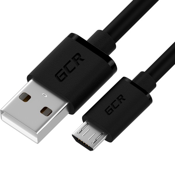 GCR Кабель 1.5m MicroUSB, черный, быстрая зарядка, 28/24 AWG, GCR-53607 Кабель Greenconnect 1.5 м (GCR-53607)