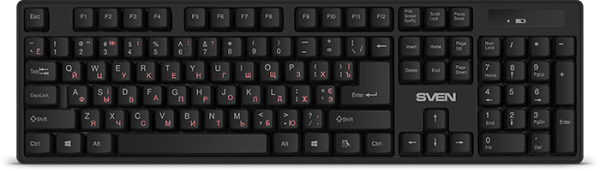 Беспроводная клавиатура SVEN KB-C2100W ((2,4 GHz, 104кл.) Sven KB-C2100W