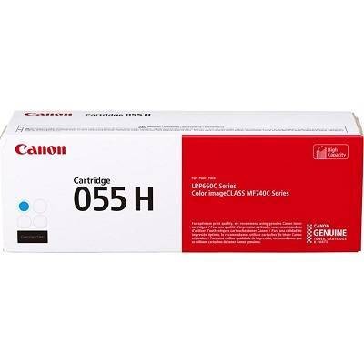 Картридж CANON 055H C голубой, увеличенной емкости   5900 стр
