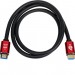 Кабель HDMI 3 m (Red/Gold, в пакете)  VER 2.0 ATcom HDMI 2.0 (m) - HDMI 2.0 (m) 3 м