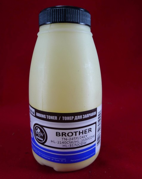 Тонер Brother TN-245Y/241Y HL-3140CW/HL-3150CDW/HL-3170CDW Yellow (фл. 60г) B&W Premium Tomoegawa фас.Россия