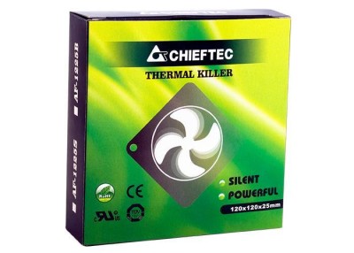 Вентилятор Chieftec AF-1225S (120мм, 27dB, 1350rpm, 3pin+Molex) RTL