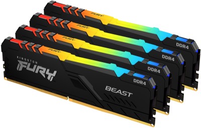 Память оперативная Kingston FURY Beast RGB KF432C16BB2AK4/128