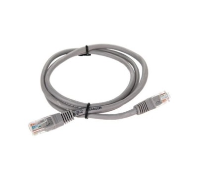 Патчкорд литой "Telecom" UTP кат.5е 1,0м серый