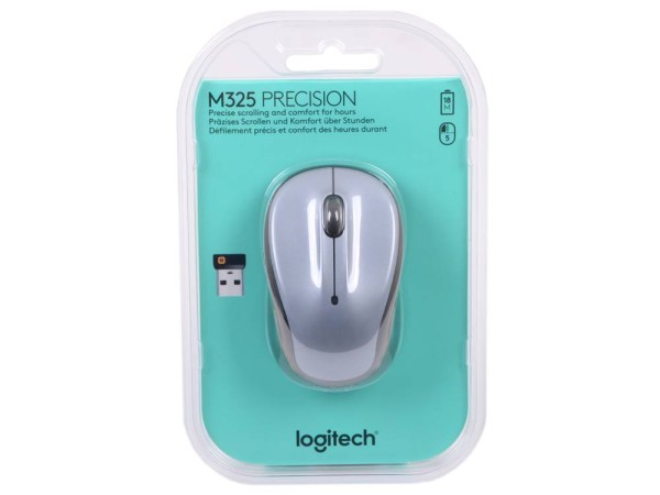 Logitech Мышь беспроводная Wireless Mouse M325  Light Silver 