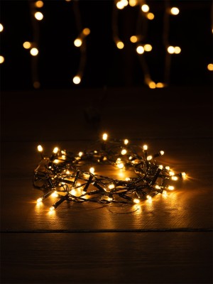 Гирлянда Гирлянда 50LED 220V, 1 режим, 3.5 м, нить, теплый белый