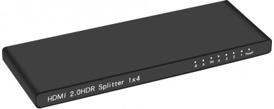 Greenconnect Разветвитель HDMI v2.0, 1x4, 4Kx2K, Ультратонкий корпус, Greenconnect серия Greenline, GL-VK4 Greenconnect HDMI v2.0, 1x4, 4Kx2K, Ультратонкий корпус, серия Greenline