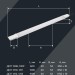 Светильник промышленный пылевлагозащищенный ДСП IEK LDSP0-1313-48-6500-K01