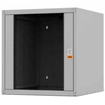 Шкаф настенный ECOline 19"7U600x600 дверь стекло, цвет серый Estap EC07U6060_G_FGF