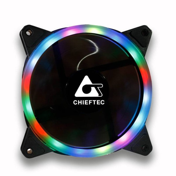 Вентилятор Chieftec AF-12RGB (120мм, 16dB, 1200rpm, 6pin, подсветка) RTL