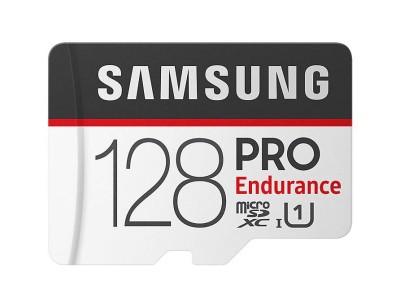 Флеш карта microSD 128GB SAMSUNG PRO Endurancе microSDXC Class 10, UHS-I U1 (SD адаптер) 30MB/s,100MB/s