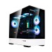 Корпус Zalman P30 BW Black&White Mini-Tower (mATX/Mini-ITX, без БП, Steel, Plastic, Tempered Glass, 3x120mm (ARGB Fan) 