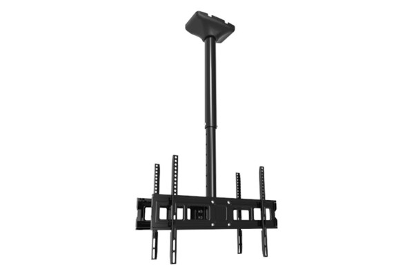 Потолочное крепление Wize Pro [CU65D60A] для 2 дисплеев 37 75, расположенных спина к спине, Max VESA 600x400, наклон -8°/+12°, поворот 360°, общая высота 91-150 см, до 45 кг на один дисплей, черн.