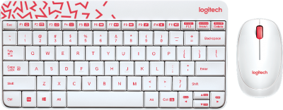 Комплект (клавиатура + мышь) Logitech MK240 Nano