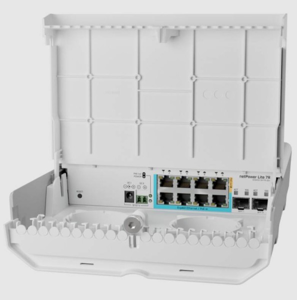 MikroTik CSS610-1Gi-7R-2S+OUT Уличный коммутатор netPower Lite 7R, 8Gbit ethernet, 2 SFP+
