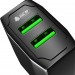 GCR Сетевое зарядное устройство на 2 USB порта 3.1 A, черное, GCR-51982 Greenconnect 2 USB 3.1A  GCR-51982