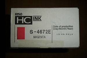 Краска RISO HC 5500 Magenta (1000мл) ( ПРОДАВАТЬ КРАТНО ДВУМ ШТУКАМ!!!)