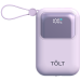 Портативный аккумулятор TOLT Lit LT-LL10T, 10000mAh, 22,5W, fast charging and PD, violet TOLT LT-LL10T